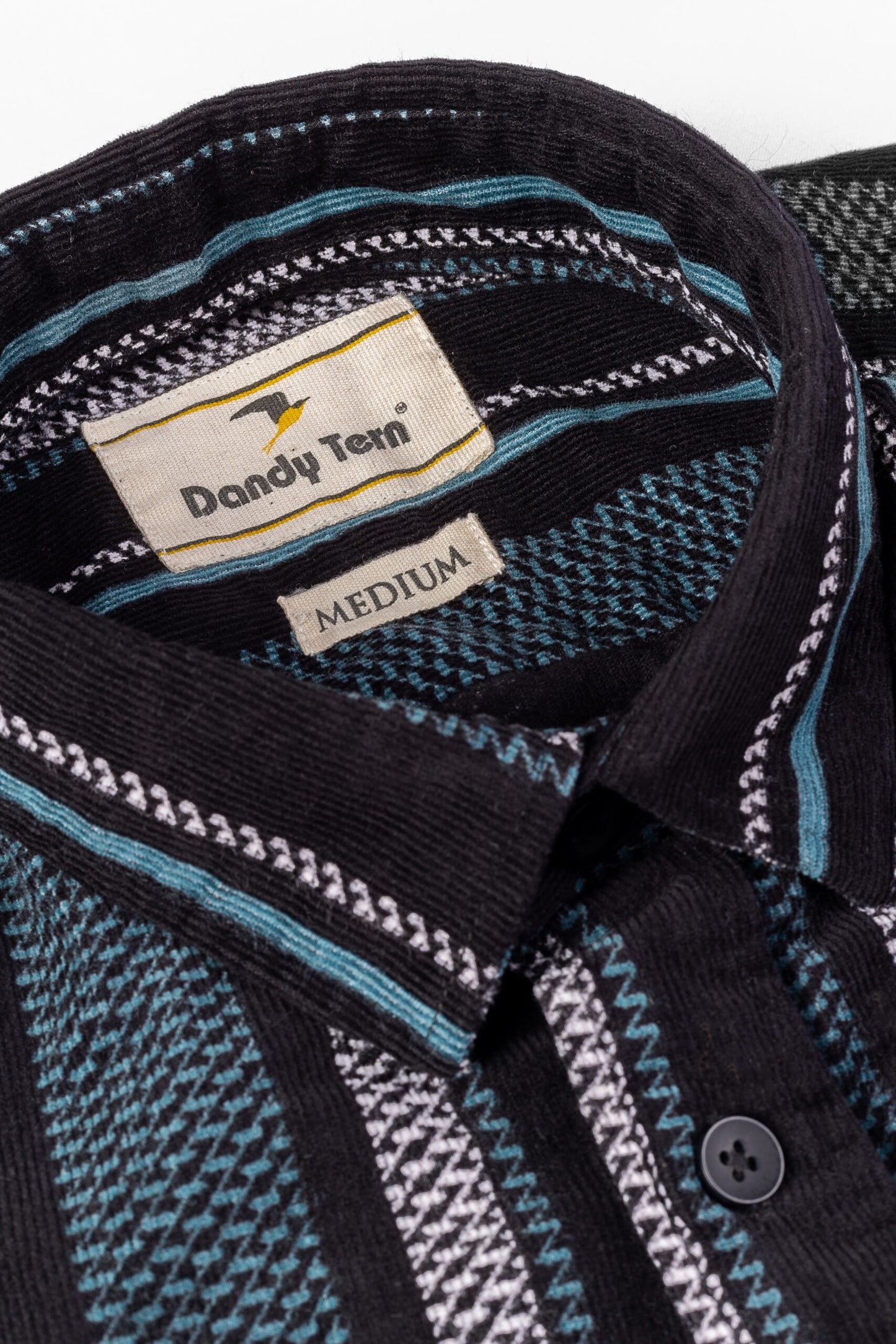 Corduroy Woven Men's Shirt Cotton Sea Jet