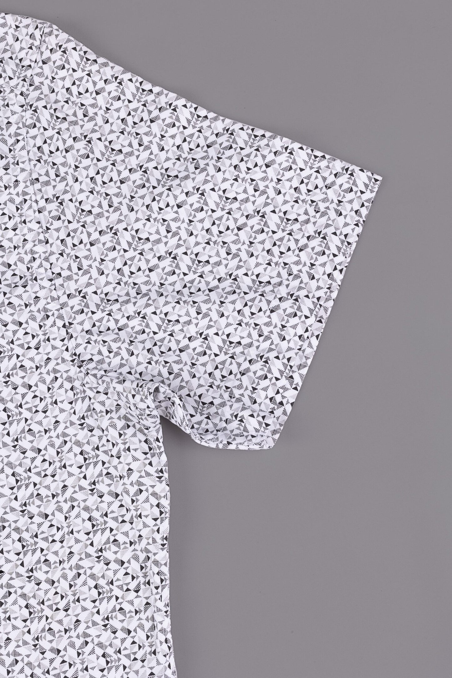 Oxford Woven Men's Printed Half Sleeve Shirts Cotton Magnet