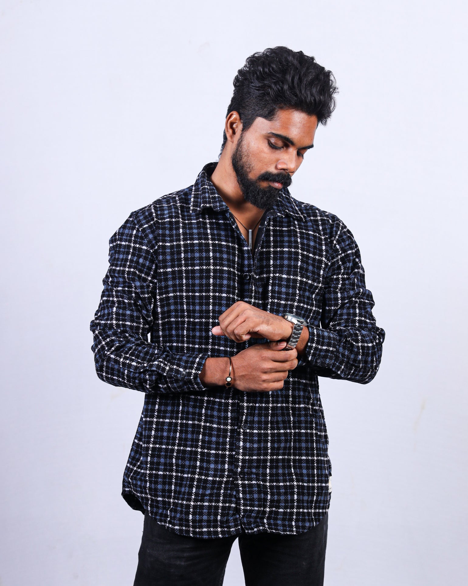 Coronet Blue Corduroy Men's Shirt