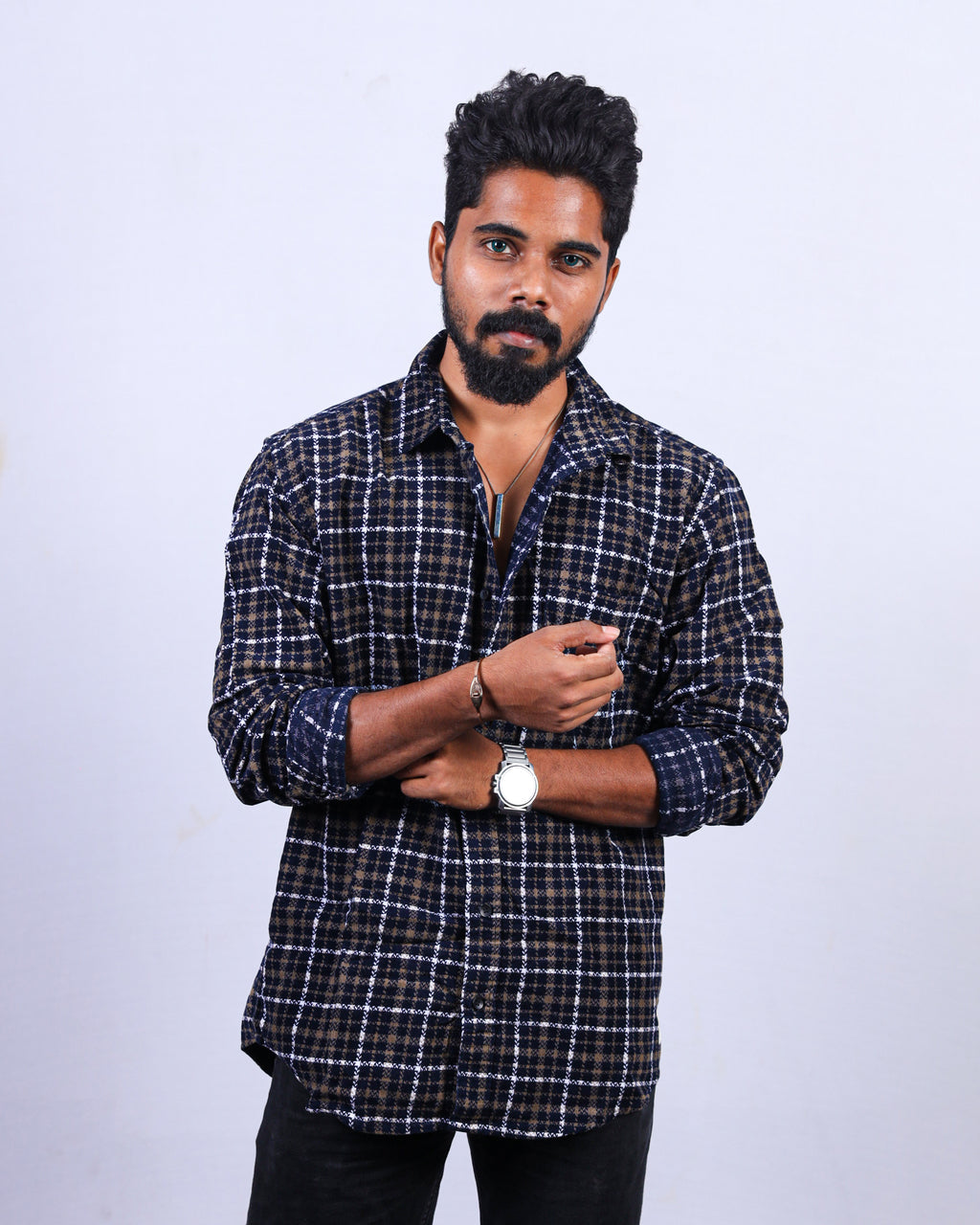 Mustard Gold Corduroy Men's Shirt