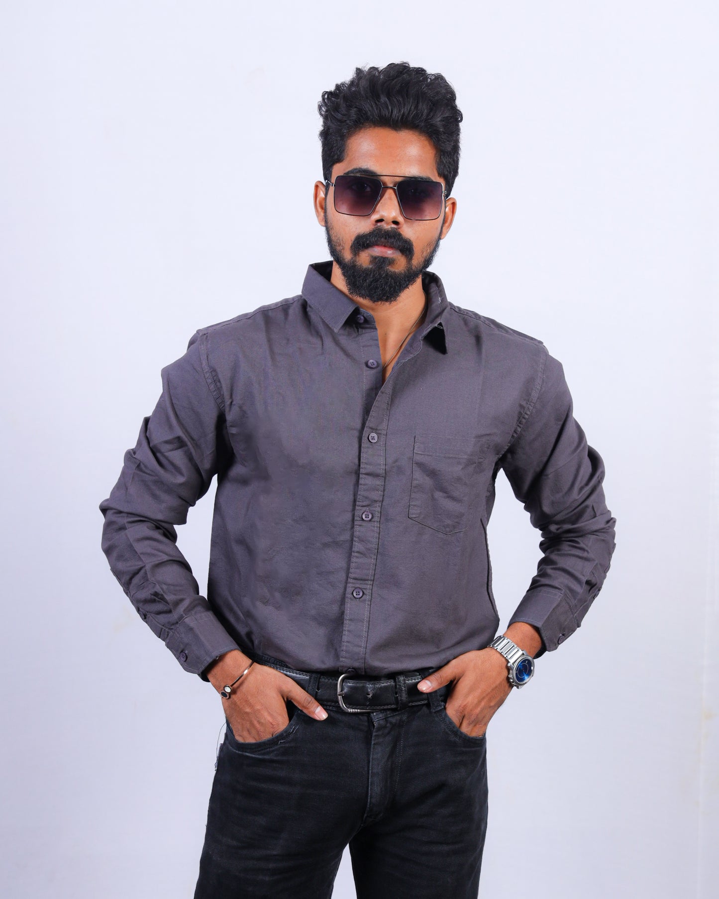 Oxford Woven Men's Plain Shirts Cotton ( Combo )