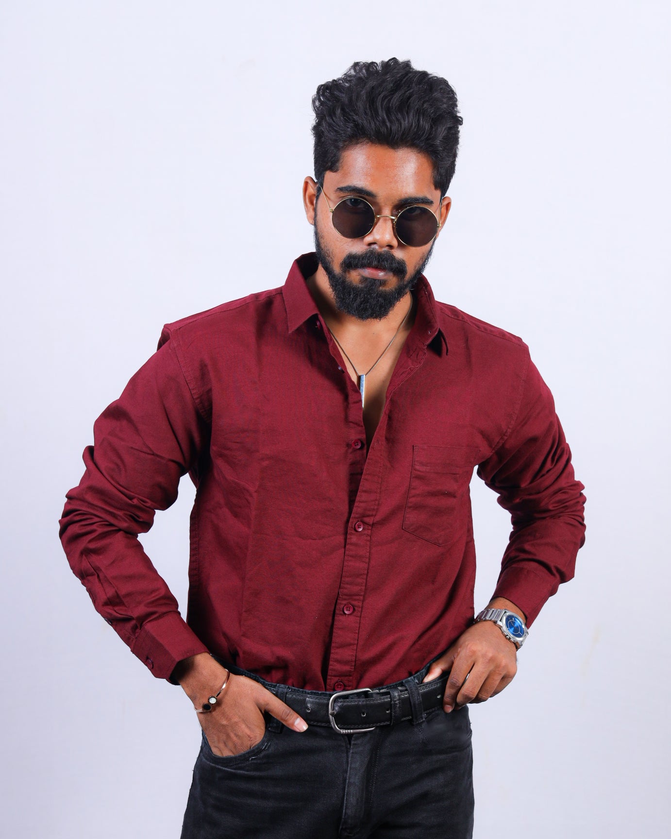 Oxford Woven Men's Plain Shirts Cotton ( Combo )