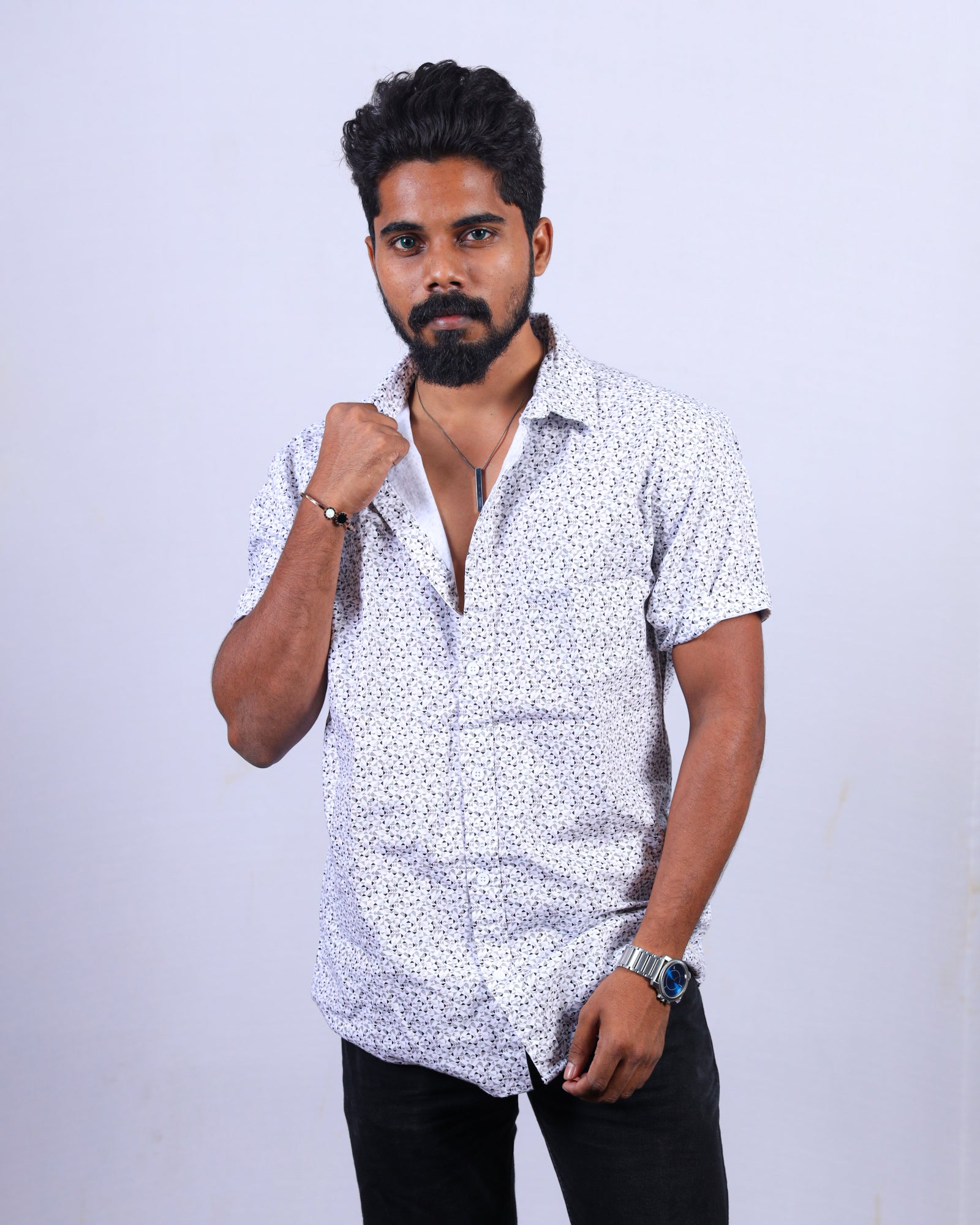 Magnet Oxford Men's Printed Shirt