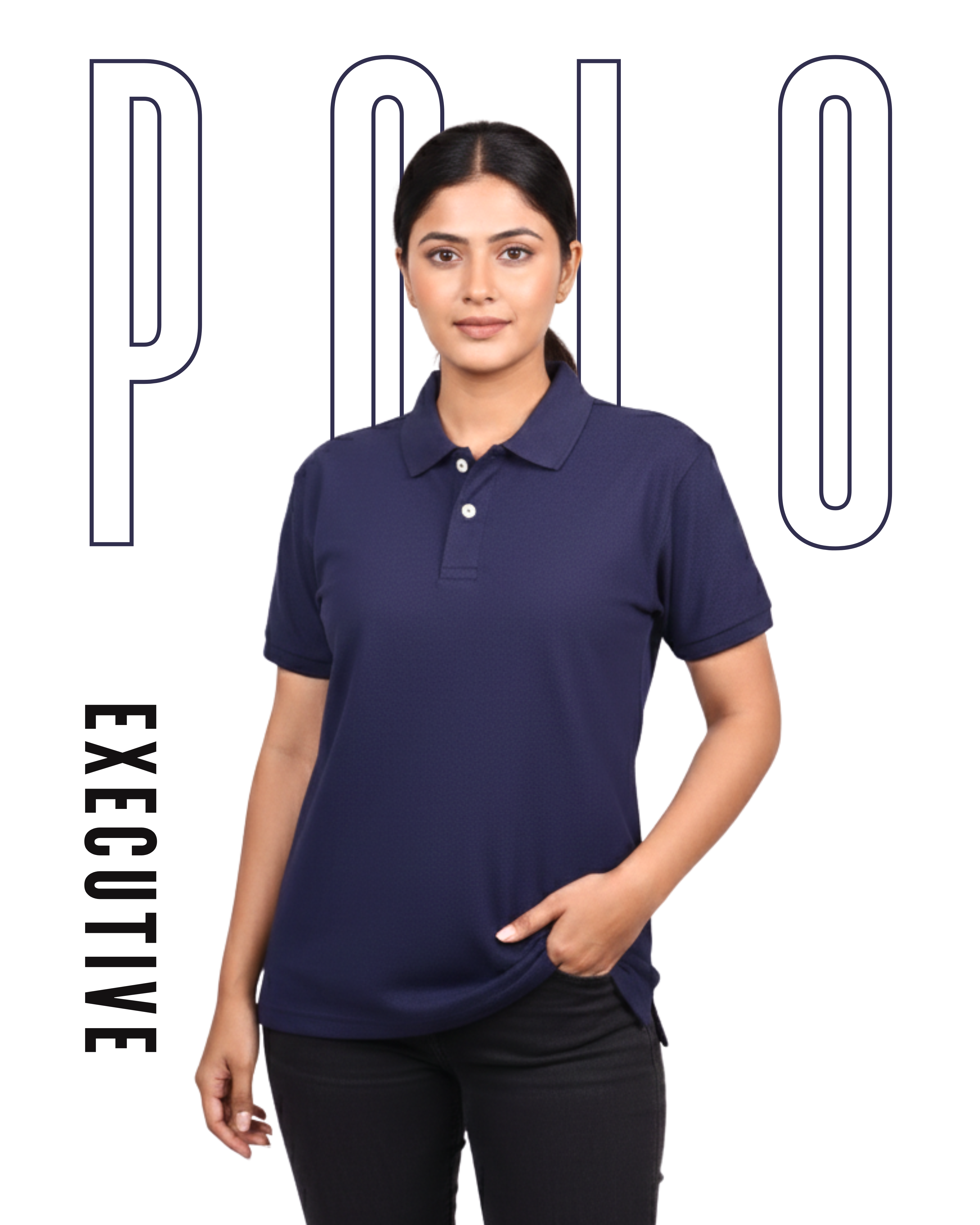 Executive Polo - Unisex Polo Dark Navy Blue