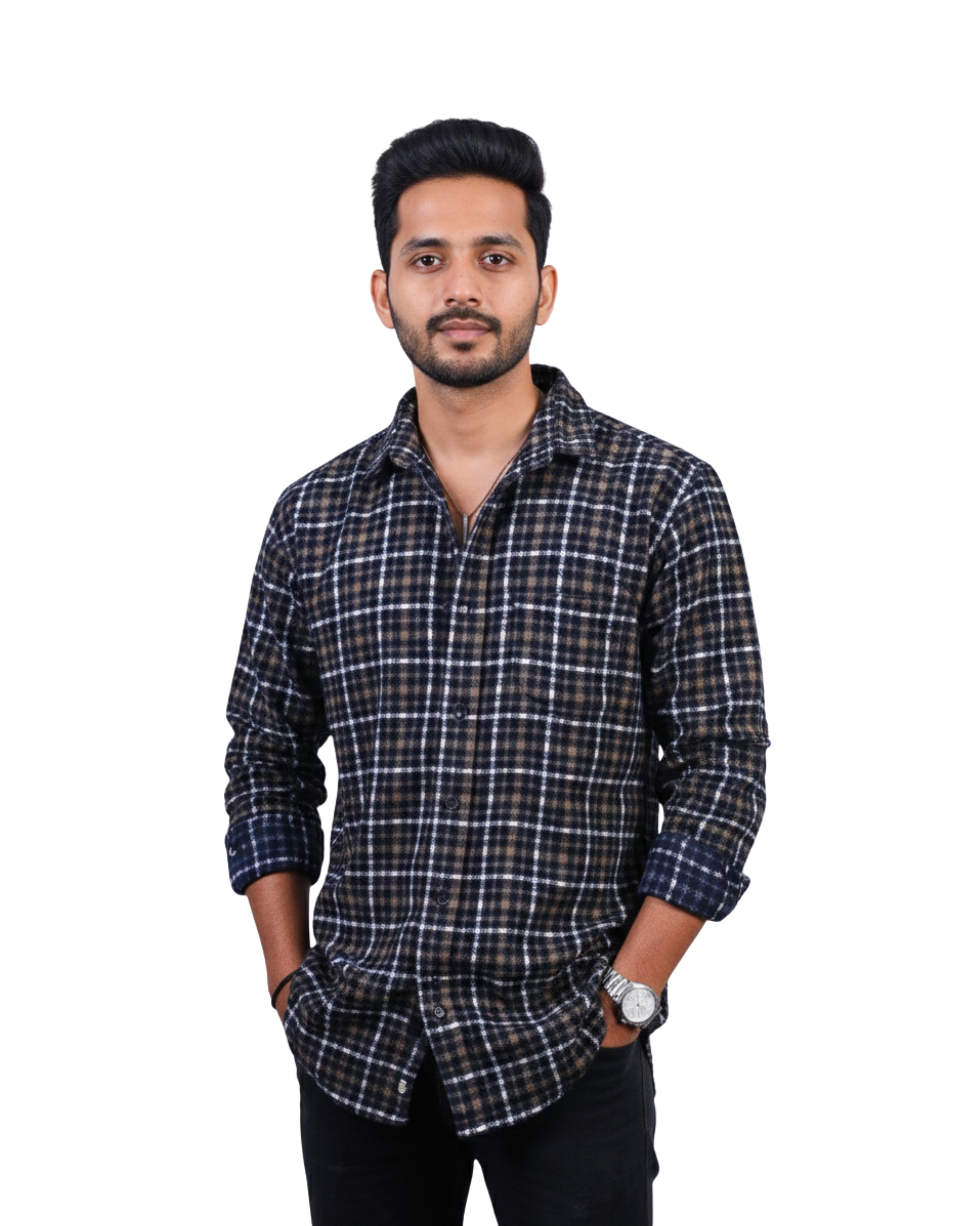 Mustard Gold Corduroy Men's Shirt