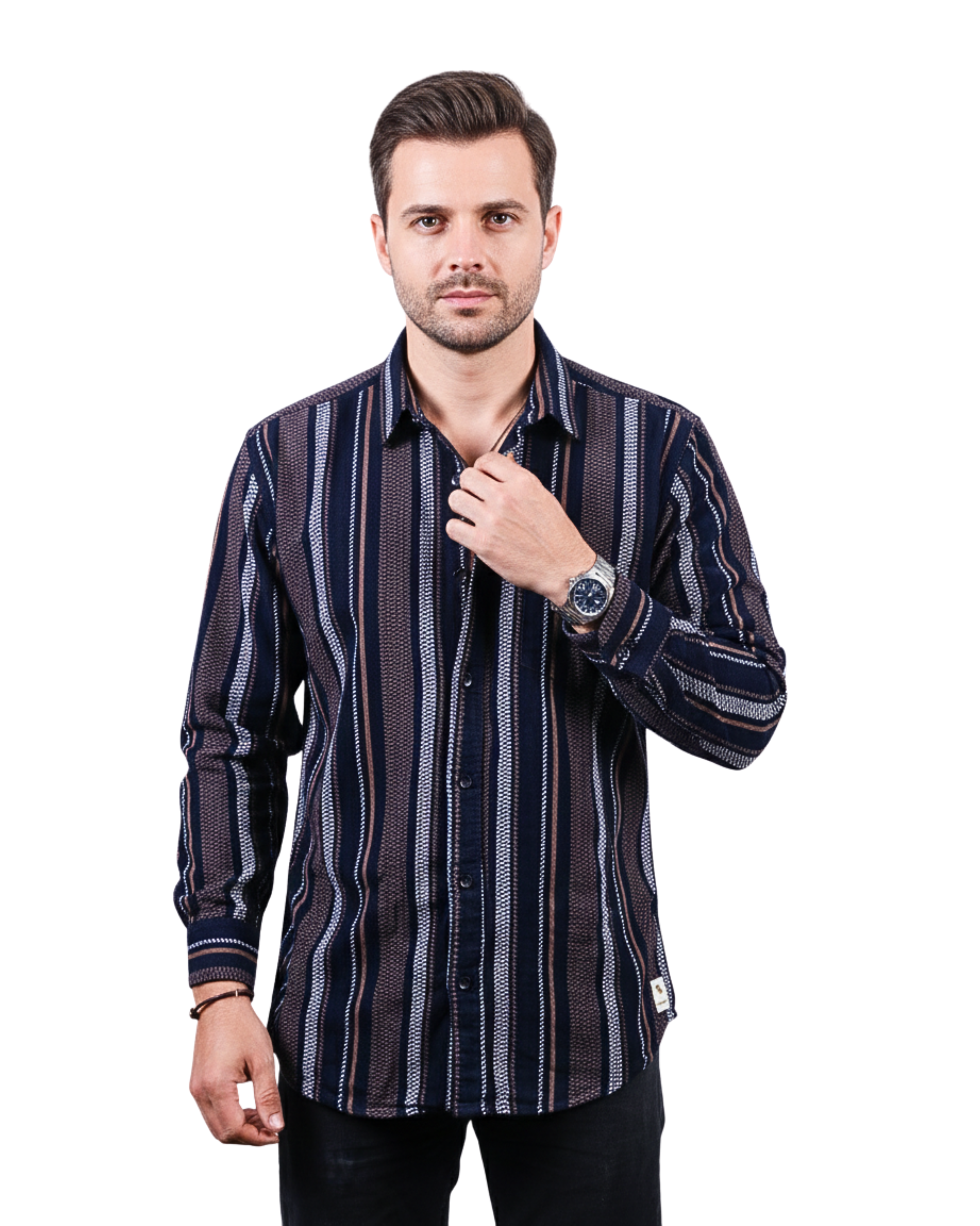 Cadmium Orange Corduroy Men's Shirt