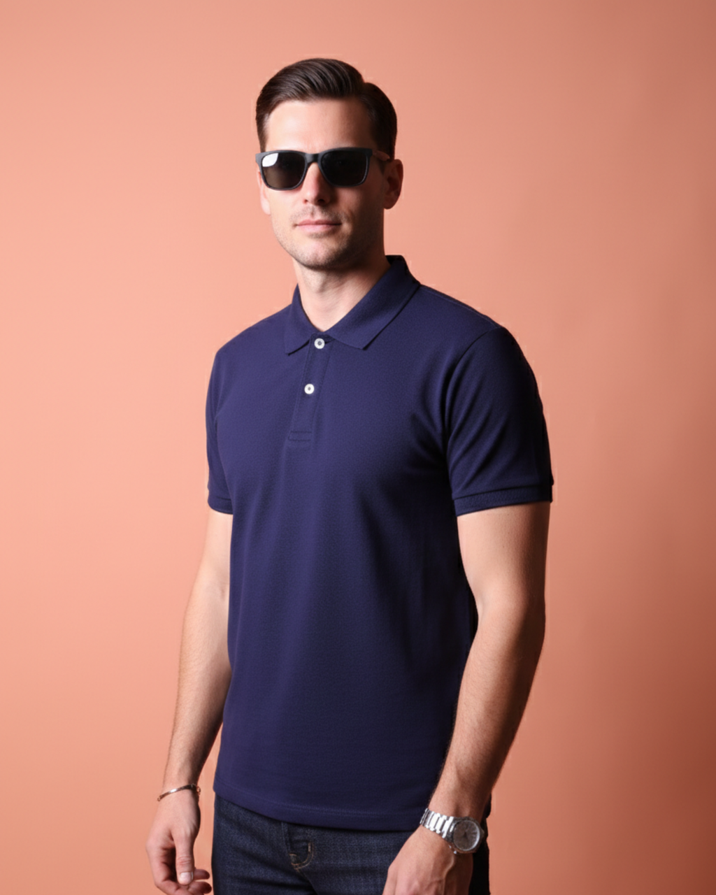 Executive Polo - Unisex Dark Navy Blue