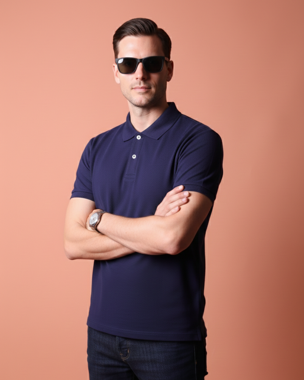 Executive Polo - Unisex Dark Navy Blue