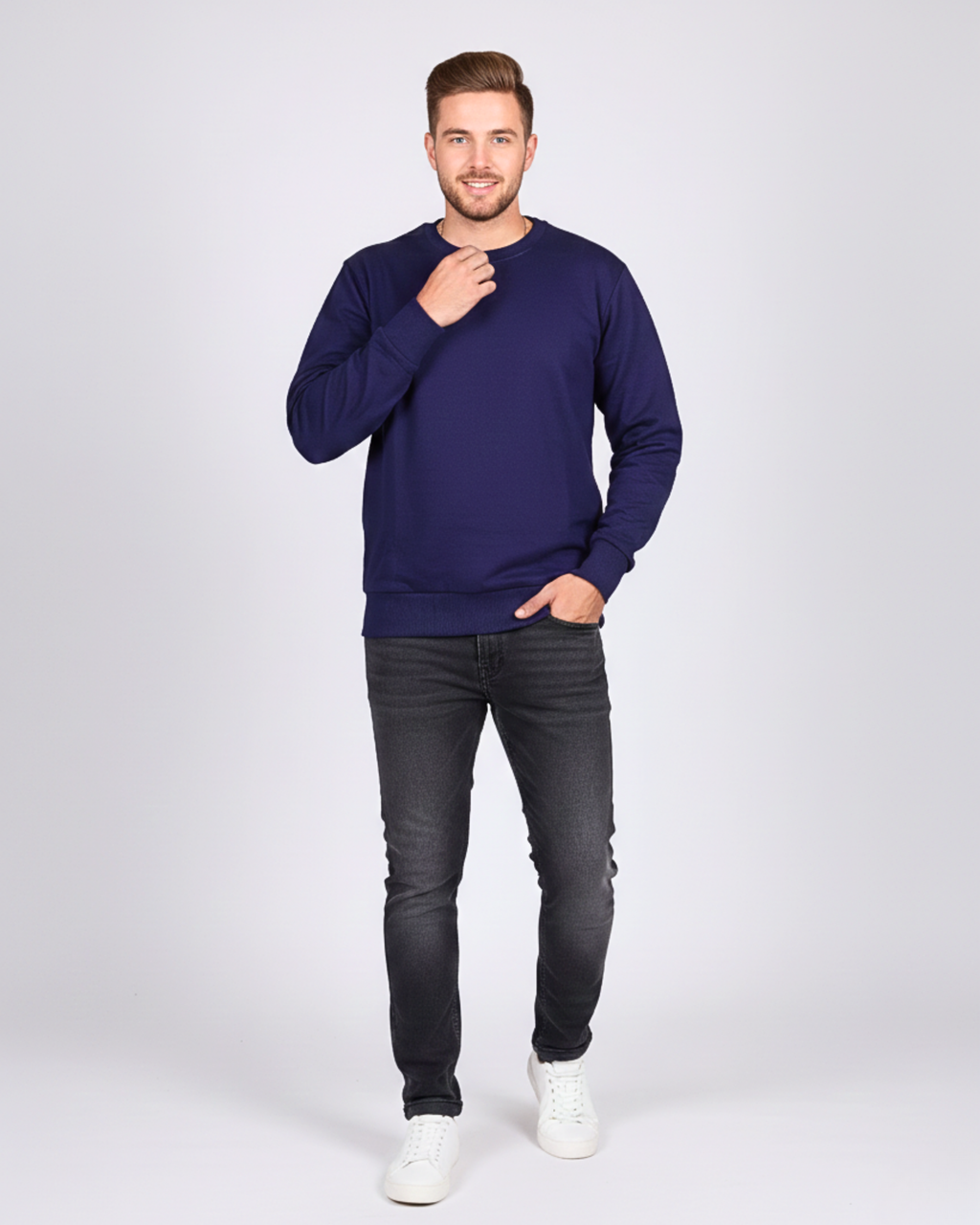 Snowsoft - Unisex Navy Blue Sweatshirt