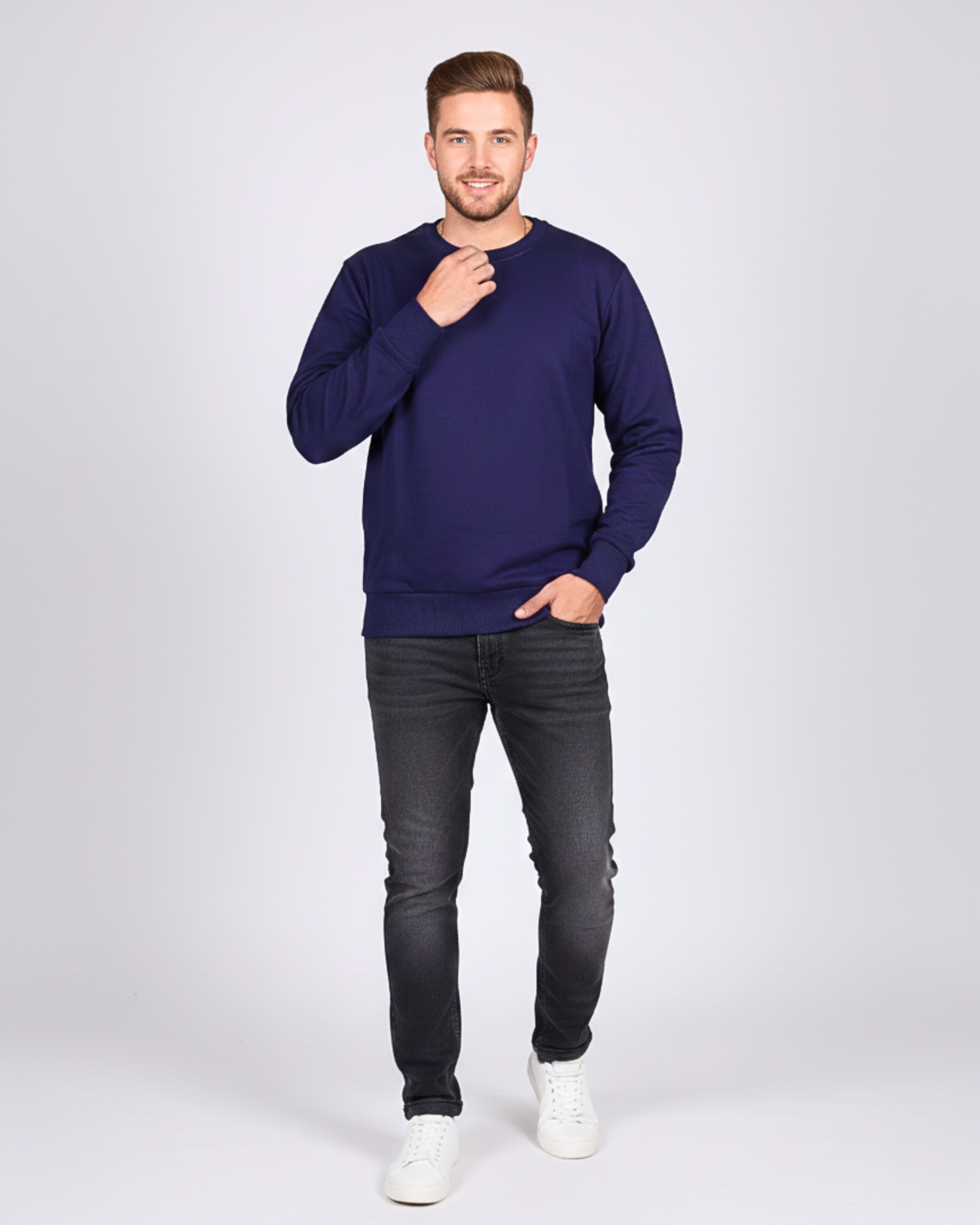 Snowsoft - Unisex Navy Blue Sweatshirt