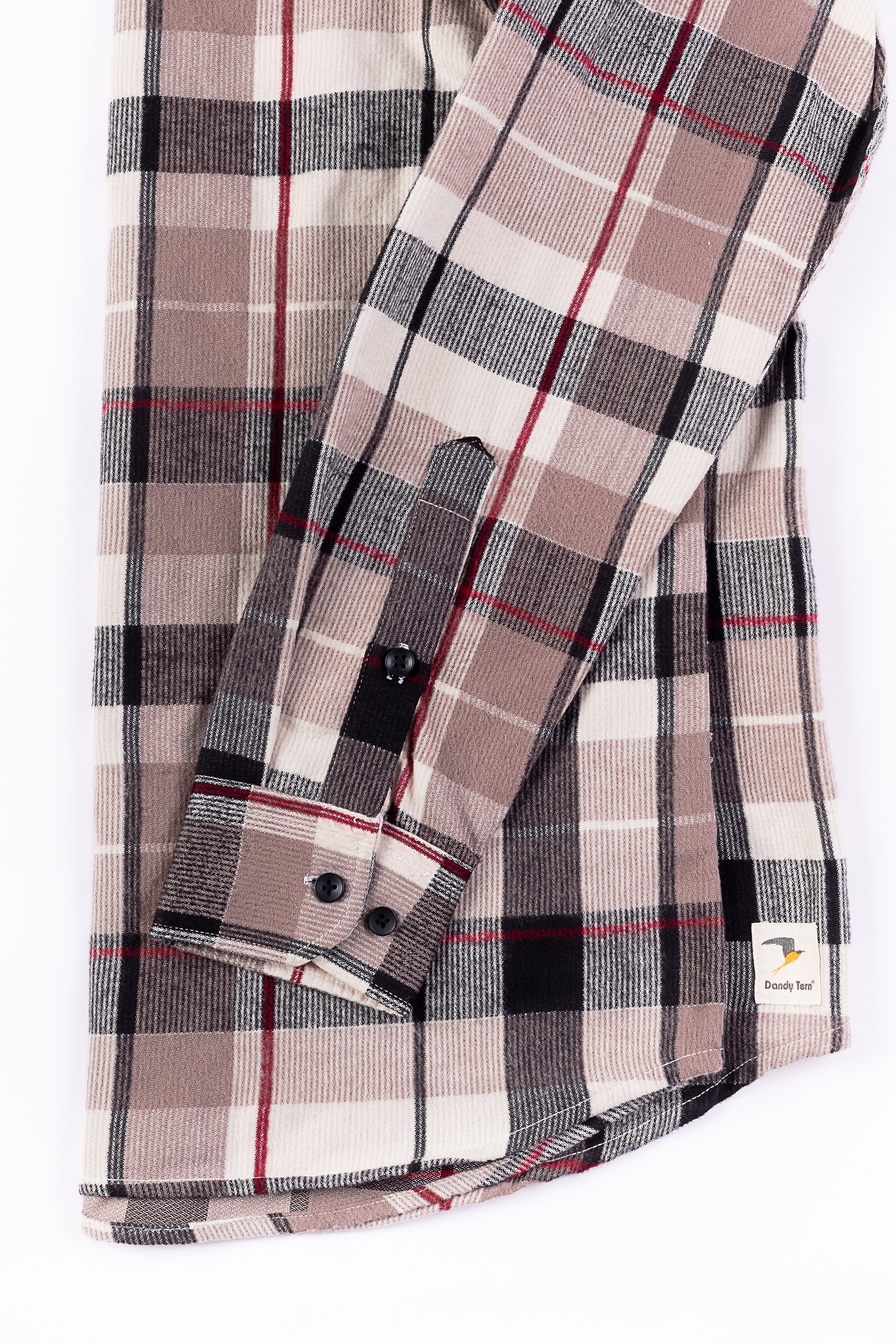 Gilded Beige Flannel Men's Shirt