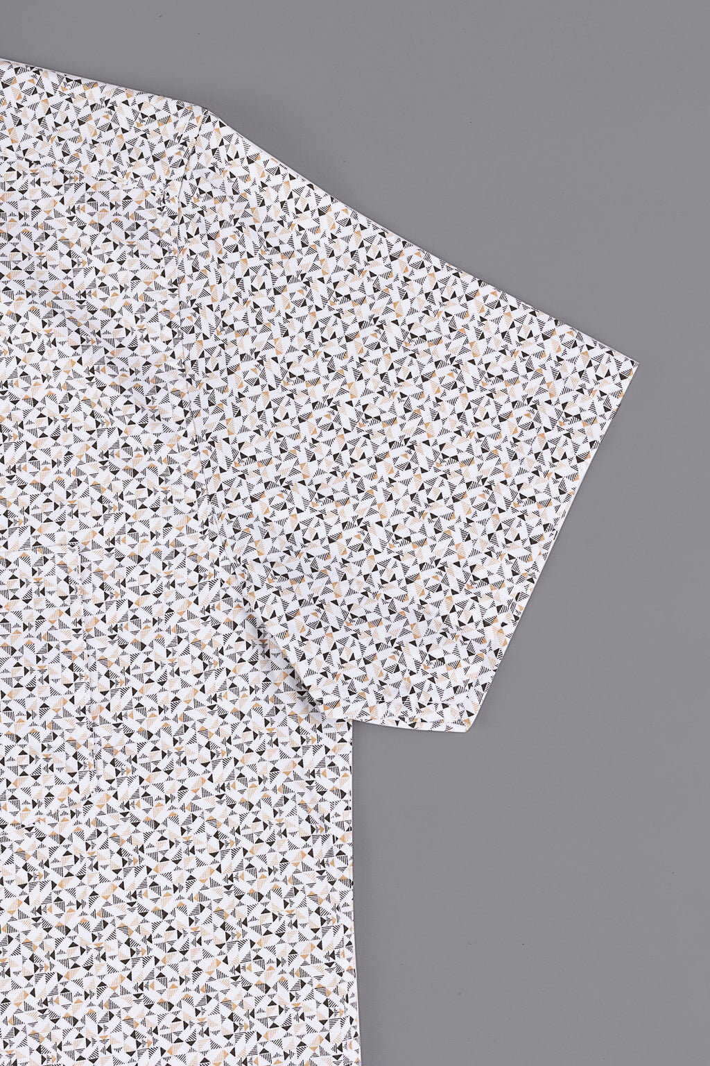 Mustard Gold Oxford Men's Printed Shirt