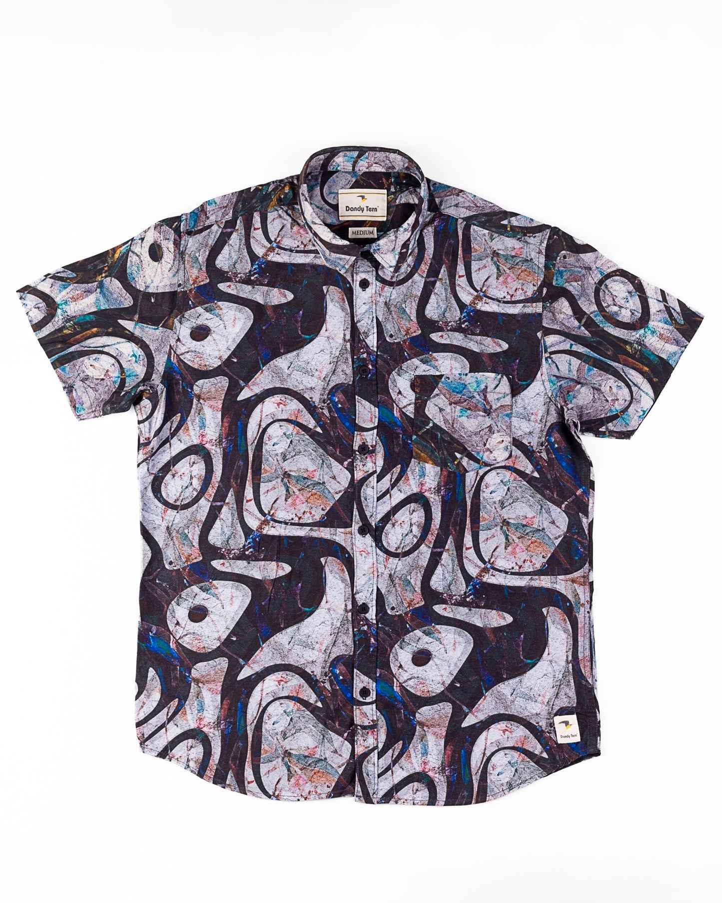 Woven Men's Plain Half Sleeve Shirts Viscose Inkling