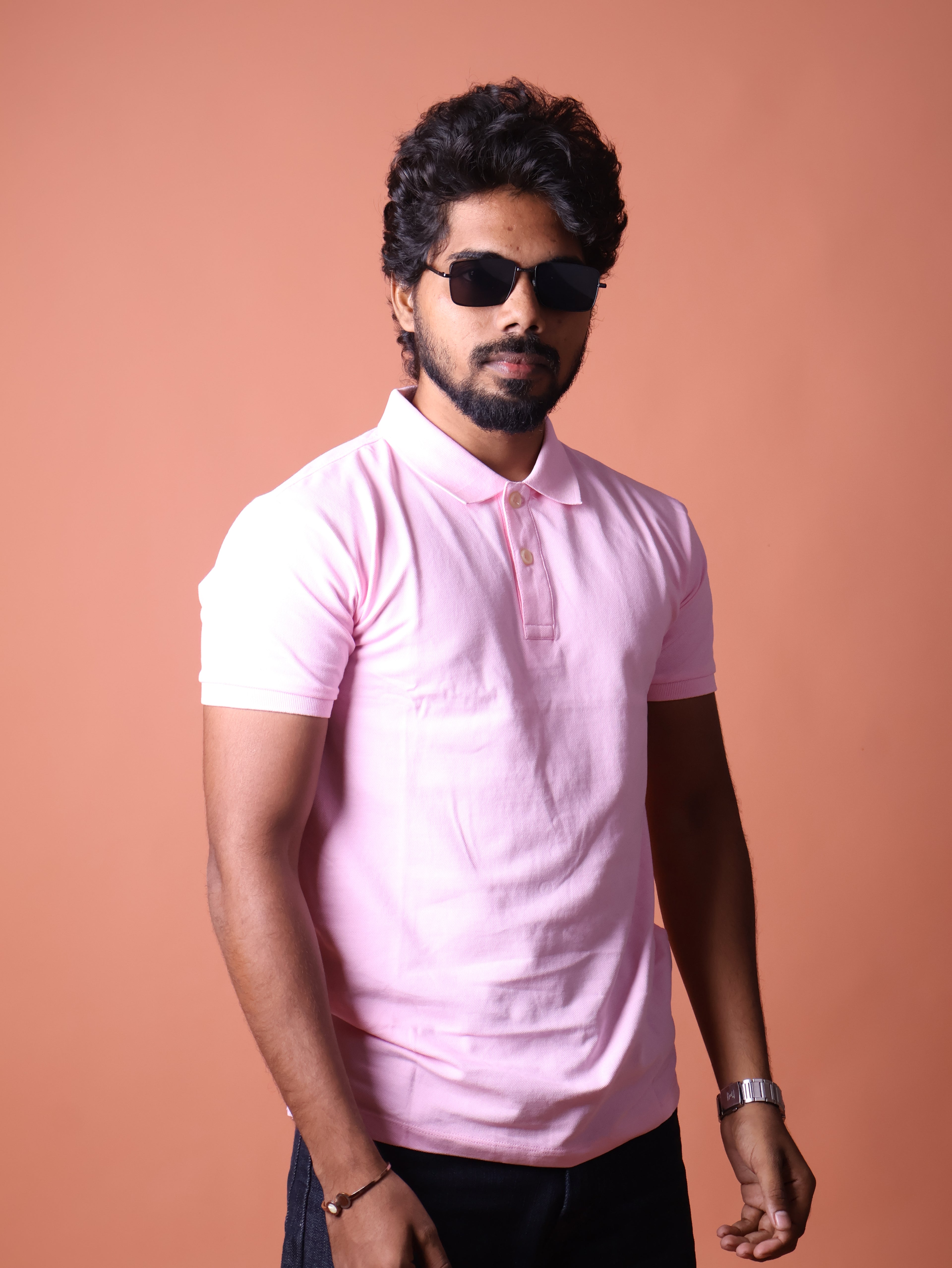 Executive Polo - Unisex Soft Pink