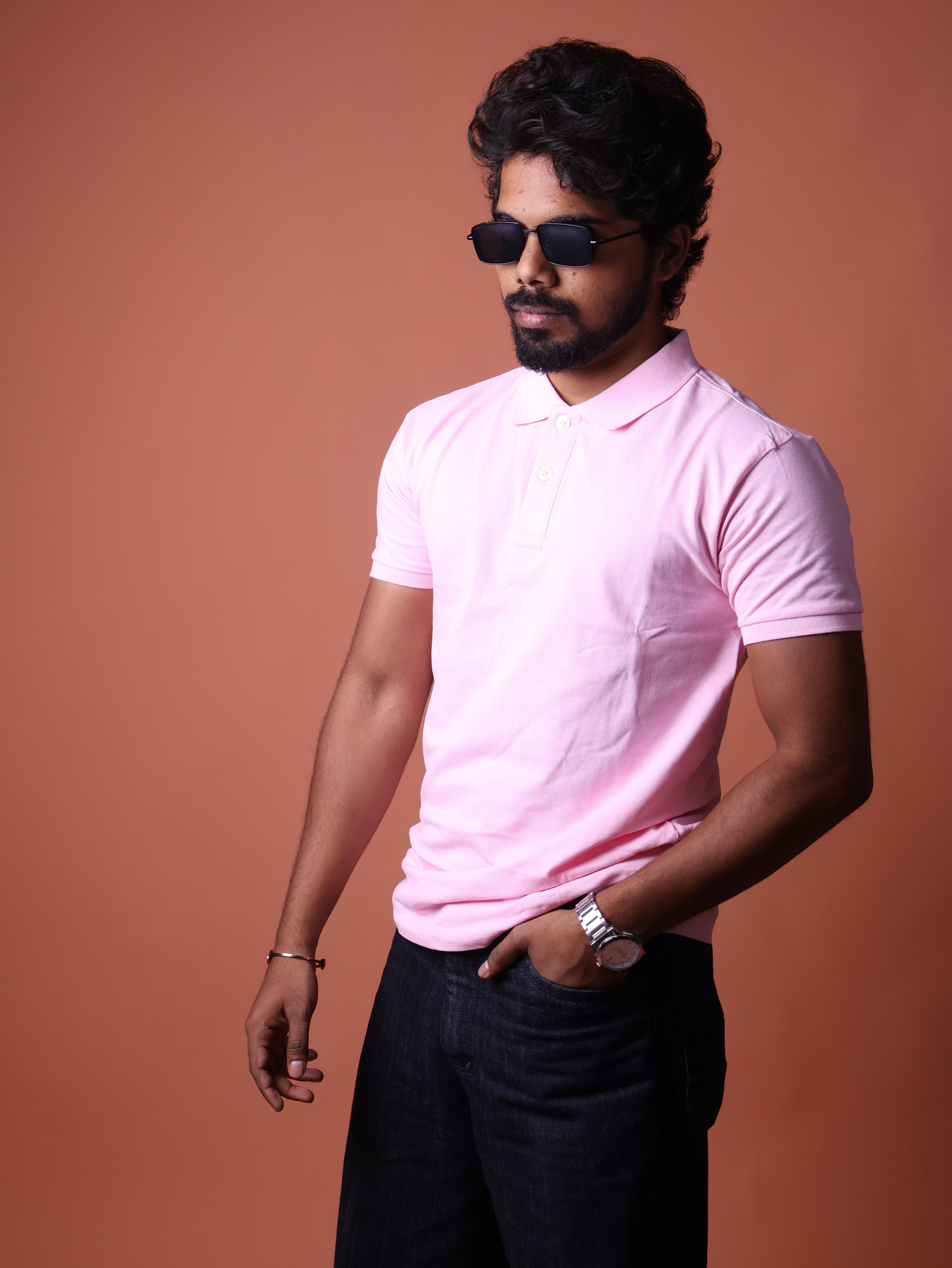 Executive Polo - Unisex Soft Pink