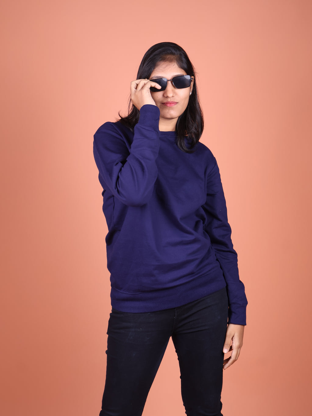 Snowsoft - Unisex Navy Blue Sweatshirt