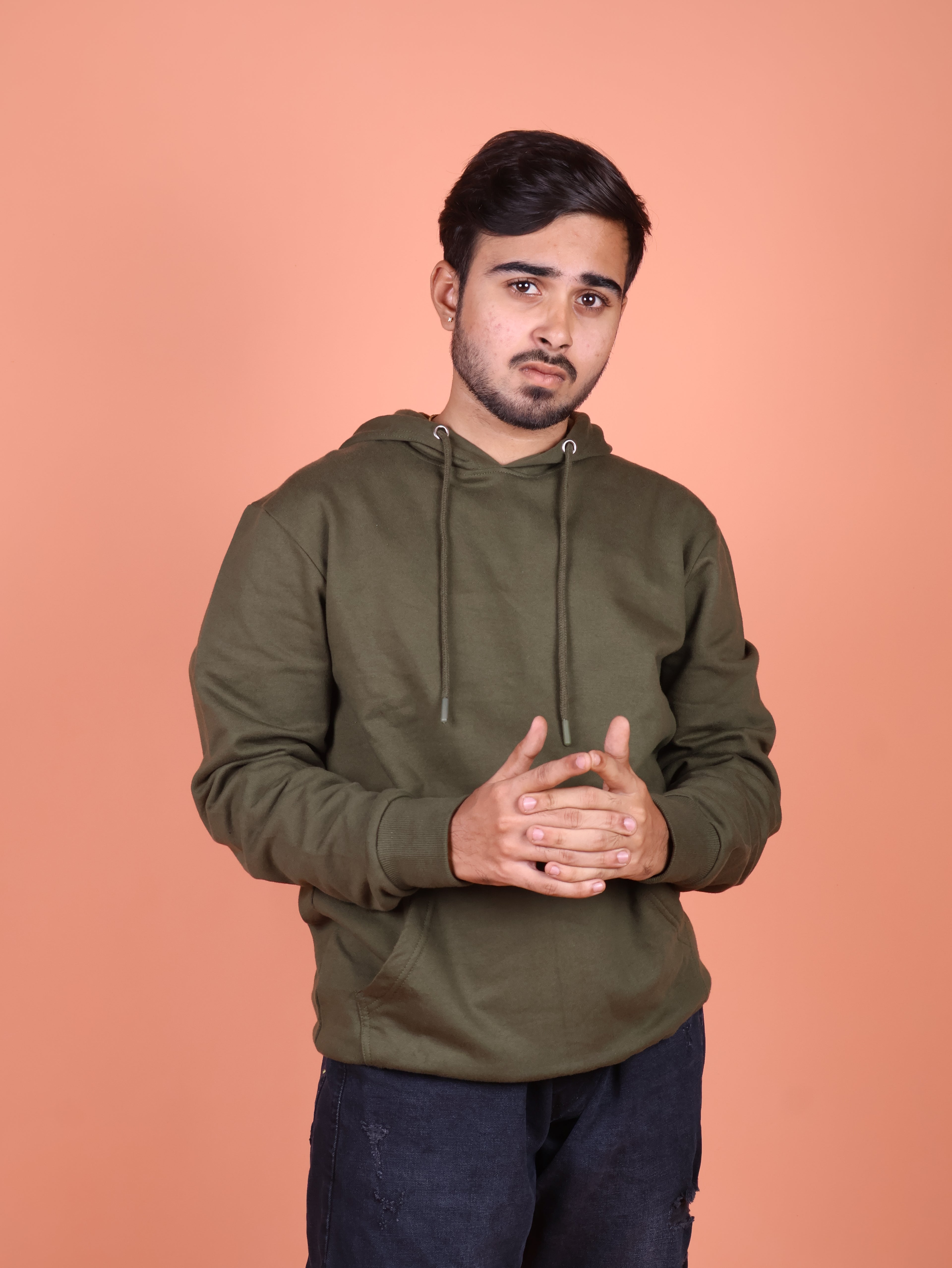 Snowsoft - Unisex Pullover Hoodie Olive Green