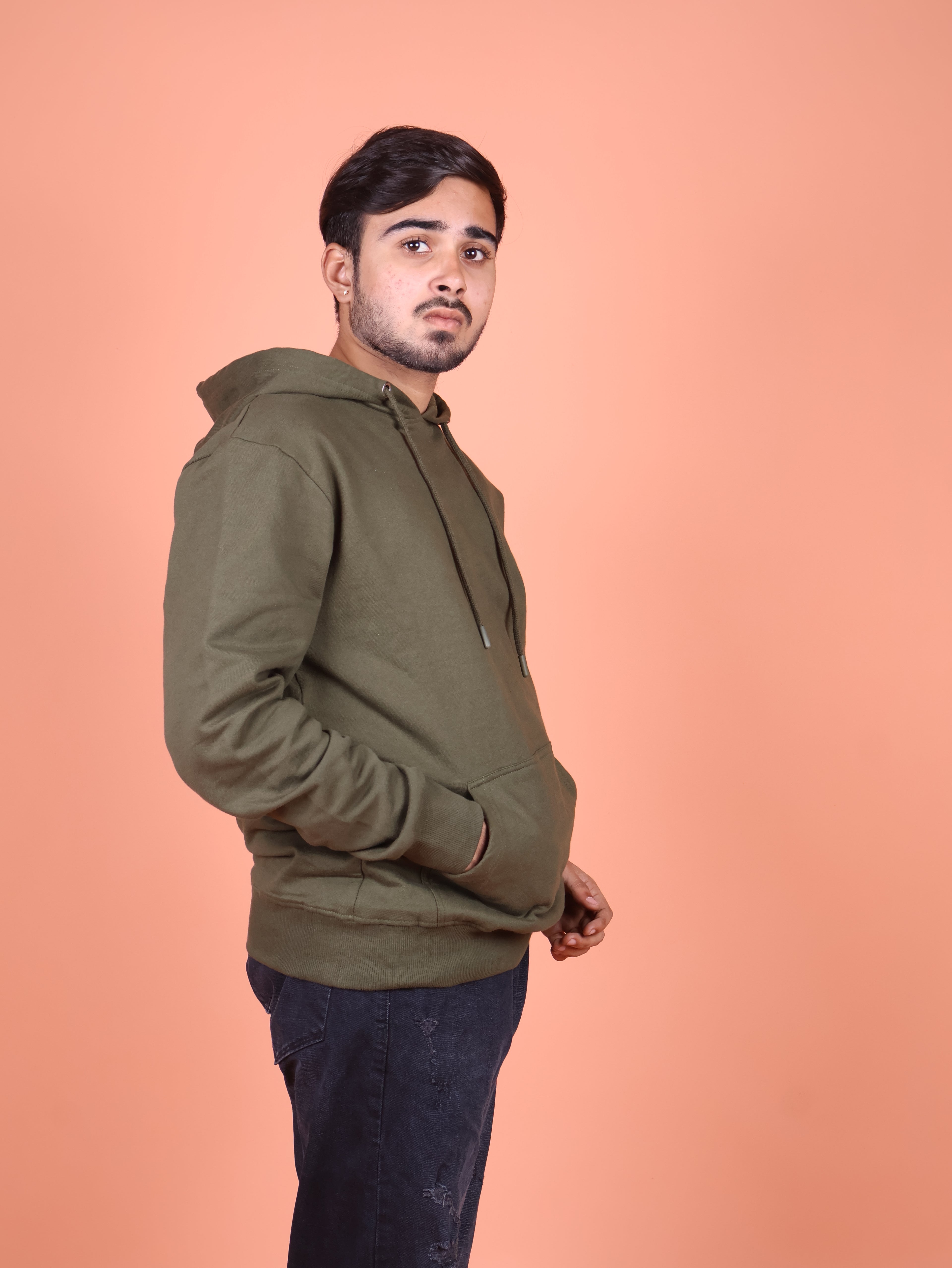 Snowsoft - Unisex Pullover Hoodie Olive Green