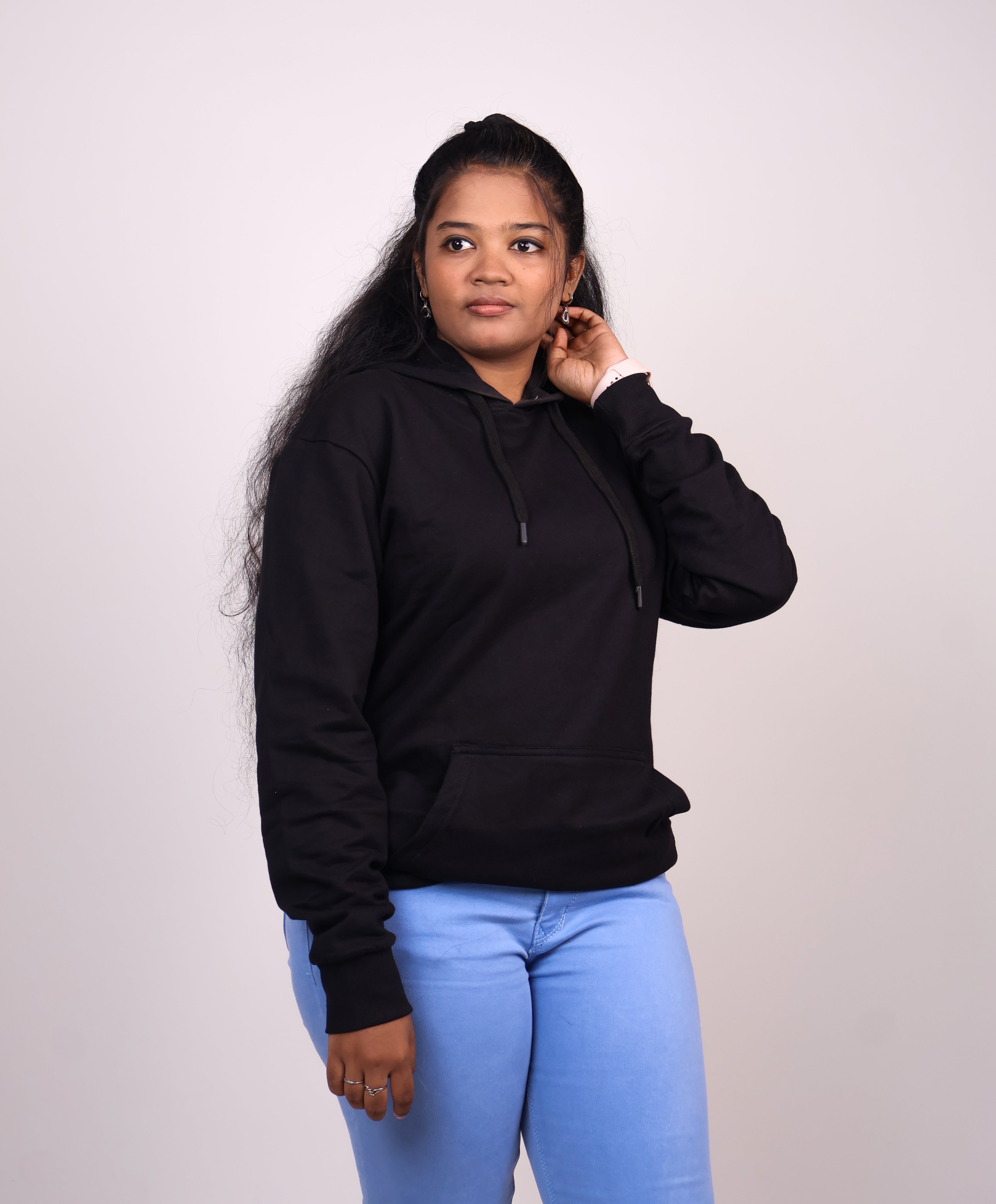 Snowsoft - Unisex Pullover Hoodie Black