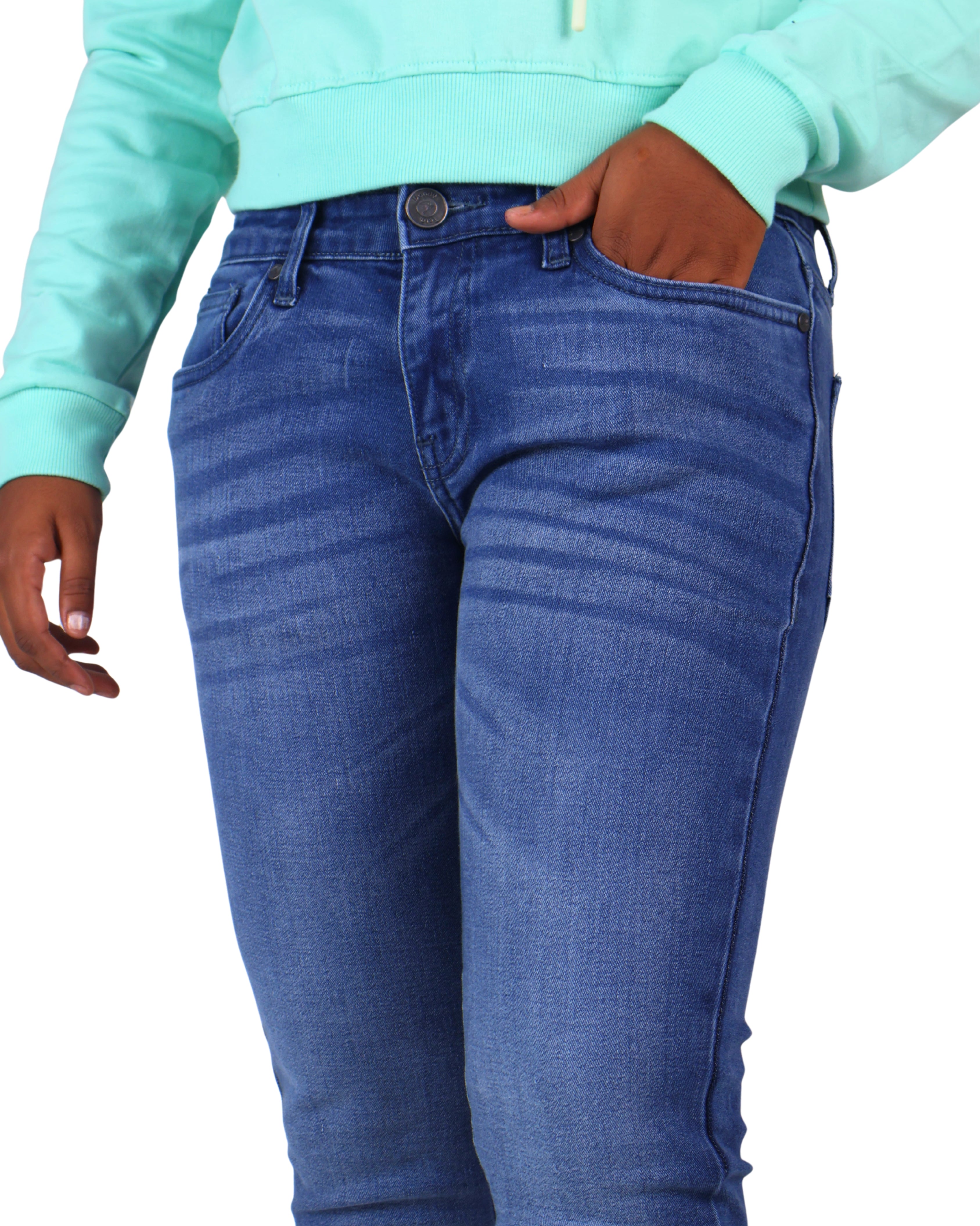 Women's Skinny Fit Jeans Mid Blue