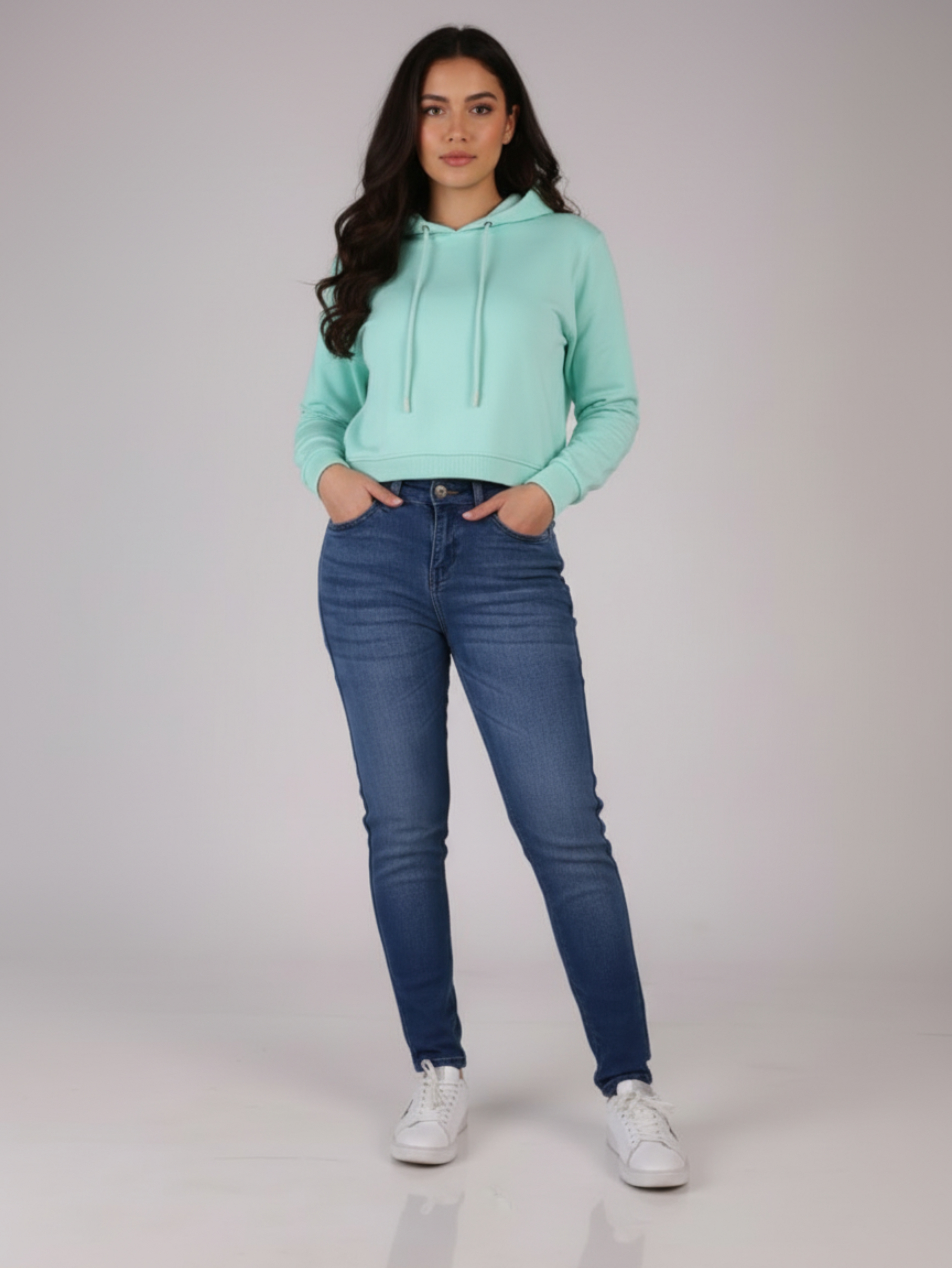 Women’s Slim Fit Jeans Mid Blue