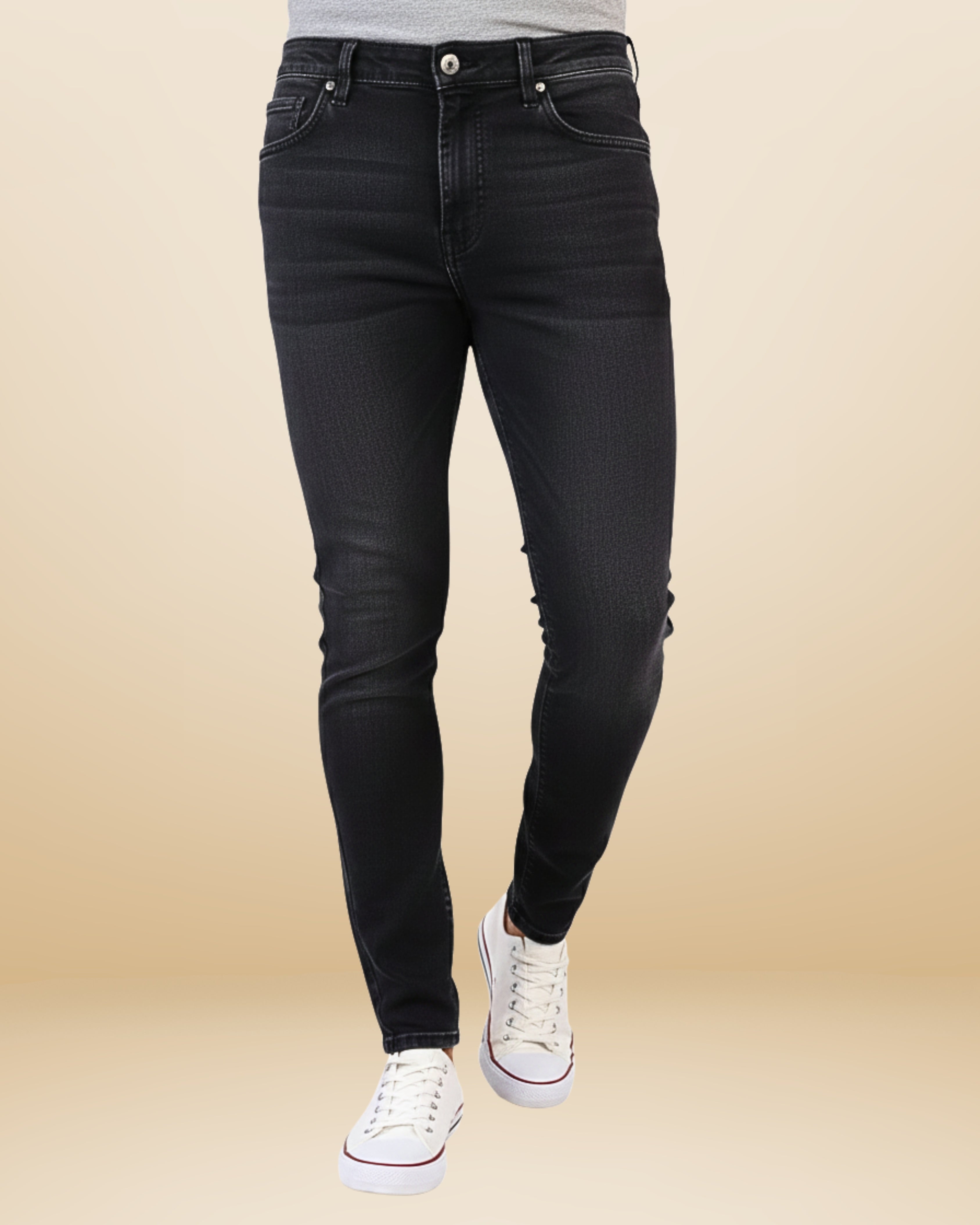 Men’s Slim Fit Jeans - Mid black